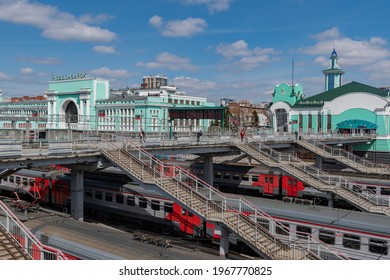 NOVOSIBIRSK, RUSSIA-02 May 2021: Novosibirsk Railway Station