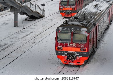 NOVOSIBIRSK, RUSSIA-28 November 2021: Novosibirsk Railway Station