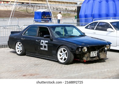 Novyy Urengoy, Russia - June 11, 2022: Drift Car Nissan Laurel In A City Street.