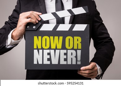 Now Or Never! - Shutterstock ID 595254131