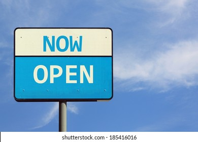 Now Open Sign