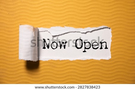 Now Open text in paper