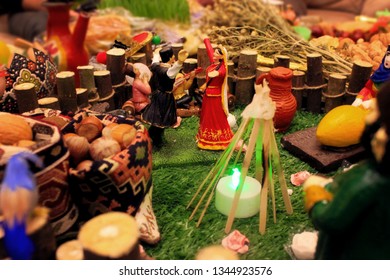 Nowruz Tray With Symbolic Items