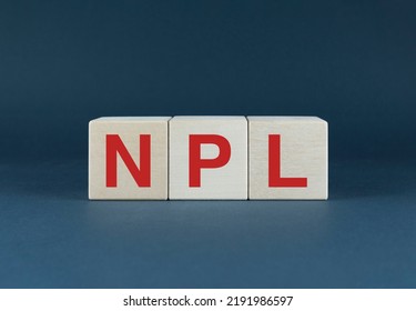 NPL. Cubes Form The Word NPL. The Concept Of Finance And Banking, Npl - Non Performing Loan