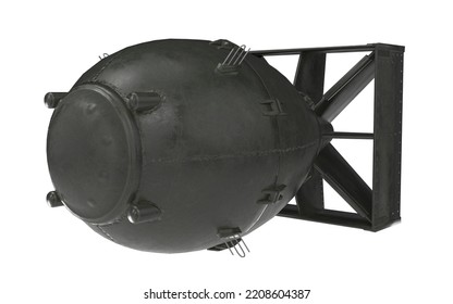 Nuclear Bomb On White Background 