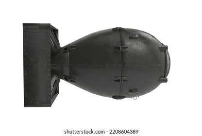 Nuclear Bomb On White Background 