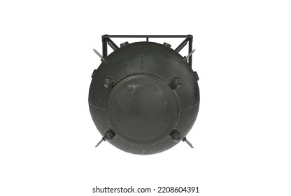 Nuclear Bomb On White Background 