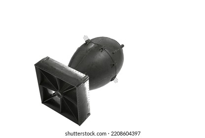 Nuclear Bomb On White Background 