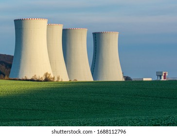 Nuclear Power Plant with the Blue Sky in The Background - Shutterstock ID 1688112796