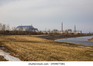 The Nuclear Power Plant Of Chernobyl. Nuclear Disaster. Abandoned Place. Ukraine