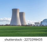 nuclear power plant in the field