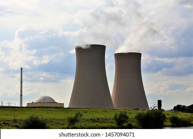 Nuclear Power Plant On Background Blue Stock Photo 1457094071 ...