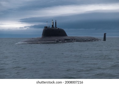 nuclear powered submarine in the bay