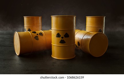 Nuclear Waste In Barrels