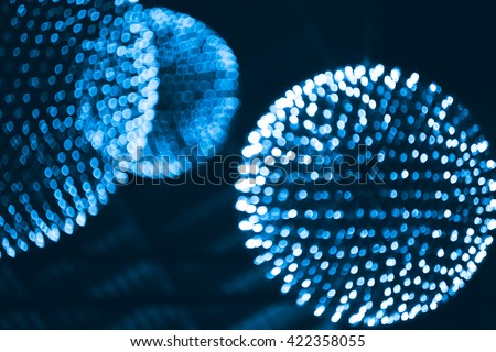 Nucleus, Atoms, Elements or Molecules light science abstract blur background.