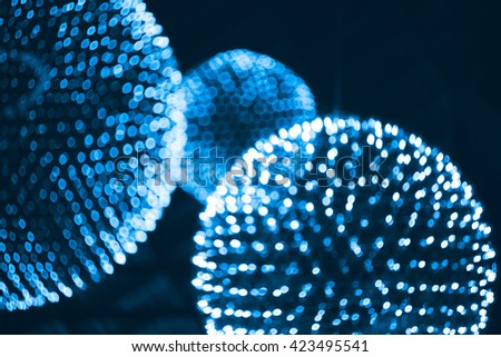 Nucleus, Atoms, Elements or Molecules light science abstract blur background.