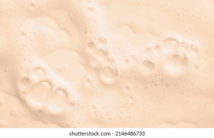 Nude Background Soapy Foam Texture Shampoo Stock Photo 2146486733