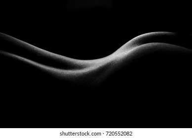 Nude body silhouette