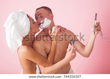 For that Nude couple erotic in bathroom Once and Nude couple erotic in bathroom
