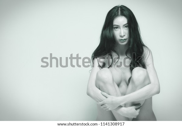 Gray Hair Asian Nude - Nude Sexy Beautiful Asian Woman Long Stock Photo (Edit Now ...
