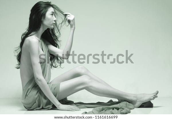 Nude Sexy Beautiful Asian Woman Long Stock Photo (Edit Now ...