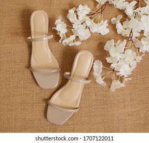 Nude Taupe Strappy Sandals Women