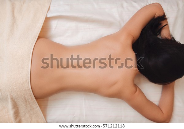 Skinny Lady Takes Massage from Her Dude on Bed