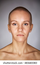 Nude Woman Shaved Head Stock Photo Shutterstock