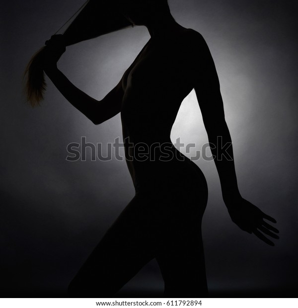 Nude Women Silhouette Fashion Portrait Sexy 스톡 사진 611792894 Shutterstock 