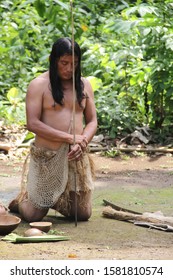 Nuevo Arenal, Costa Rica - March 15th 2017 : Indians Theater Show For Tourists