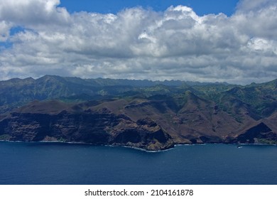 Nuku Hiva (Marquesas Islands) - French Polynesia. Aerial View Of The Island 