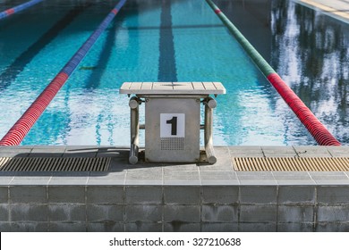 The Number 1 Diving Platform In A Swimming Pool Competition