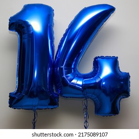 Number 14 Birthday Celebration Helium Balloon