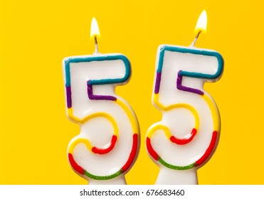 Number 15 Birthday Celebration Candle Against Stock Photo 676683541 ...