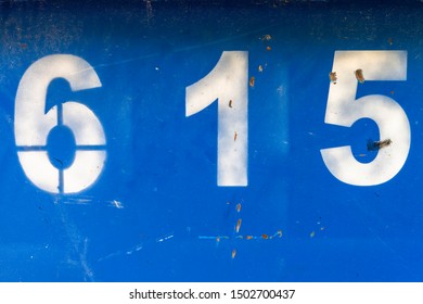 Number 615 Six Hundred Fifteen Street Stock Photo 1502700437 | Shutterstock