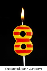 Number 8 Candle