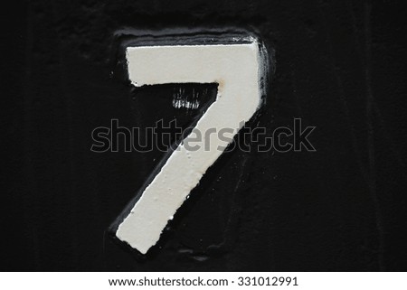 number background black number.