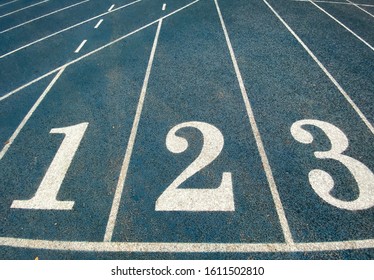 Athletics Track Lane Numbers Stock Photo 65040223 | Shutterstock