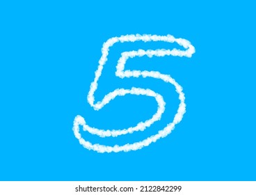 Number with clouds written numeral - Shutterstock ID 2122842299