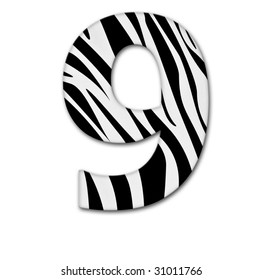 Number Nine Made Animal Print Has Stock Photo 31011766 | Shutterstock