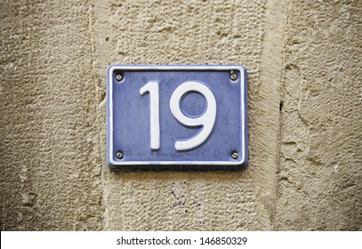 Number Nineteen In The Wall