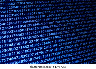 Number On Computer Digital Background Stock Photo 641987953 | Shutterstock