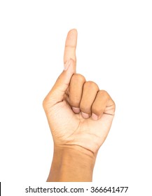 Finger Crossed Male Hand Sign Isolated Stock Photo (Edit Now) 206219149