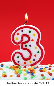 3,799 Number 3 birthday candle Images, Stock Photos & Vectors ...