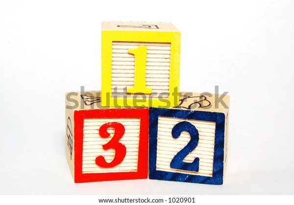 Number wood toy
blocks