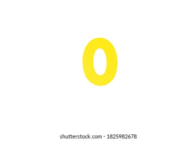 Number zero on a white background.