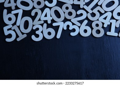 Numbers bright seamless pattern Numerical and number shape for education. Global economy crisis concept.