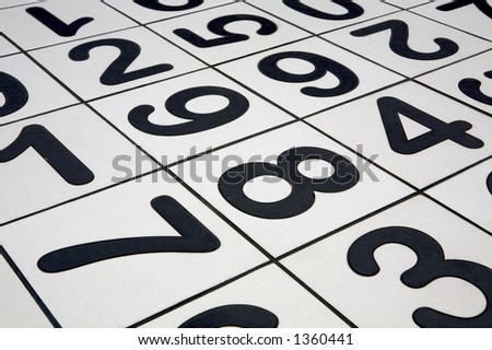 Numbers Floor Tiles