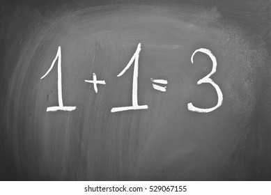 Numbers Written On Blackboard Chalk Gray Stock Photo 529067155 