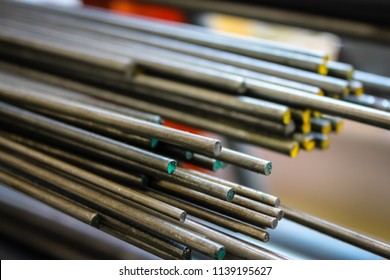 Numerous Metal Rods - Shutterstock ID 1139195627